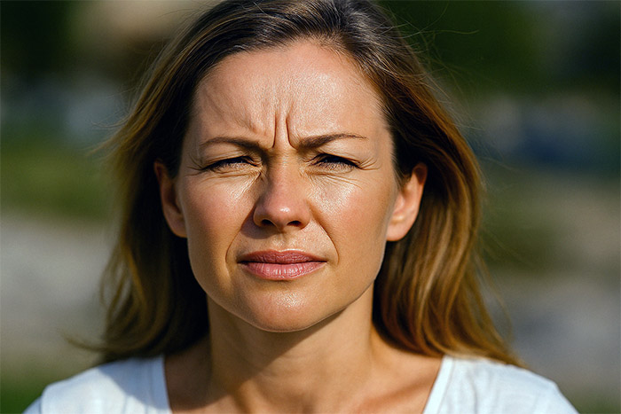 lifestyle causes of frown lines